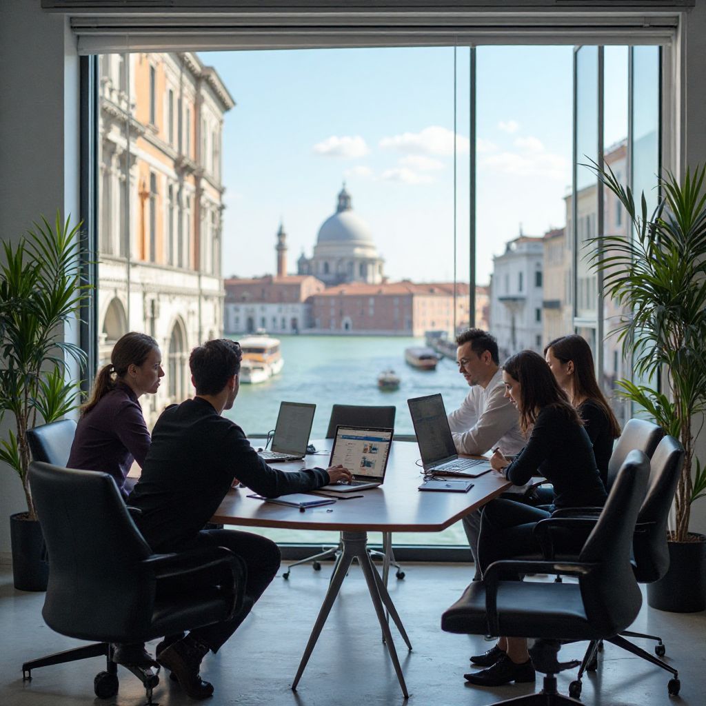 Il team di AI-Vision nella sede di Venezia